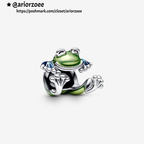 Pandora Climbing Frog Charm|Pendant - Picture 1 of 2